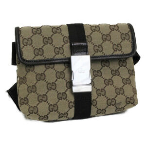Gucci Body Bag Canvas Waist Crossbody